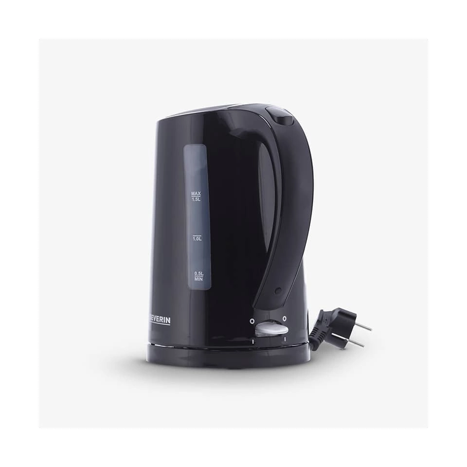 SEVERIN Wasserkocher - 1,5 Liter, schwarz