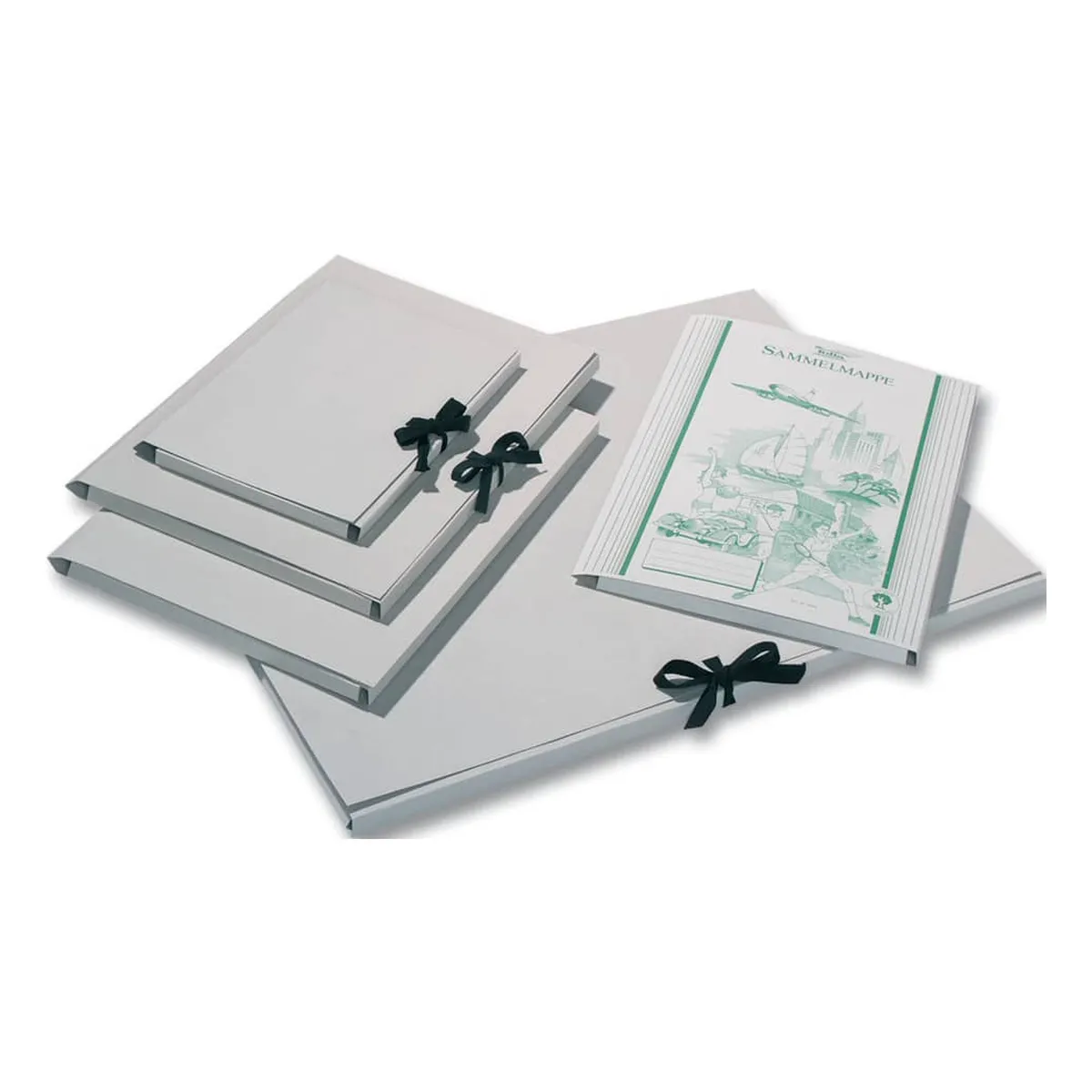 Folia Sammelmappe aus Graupappe 500g/qm, DIN A3, mit Band