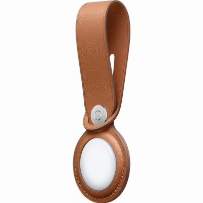 Apple AirTag Anhänger aus Leder (sattelbraun)