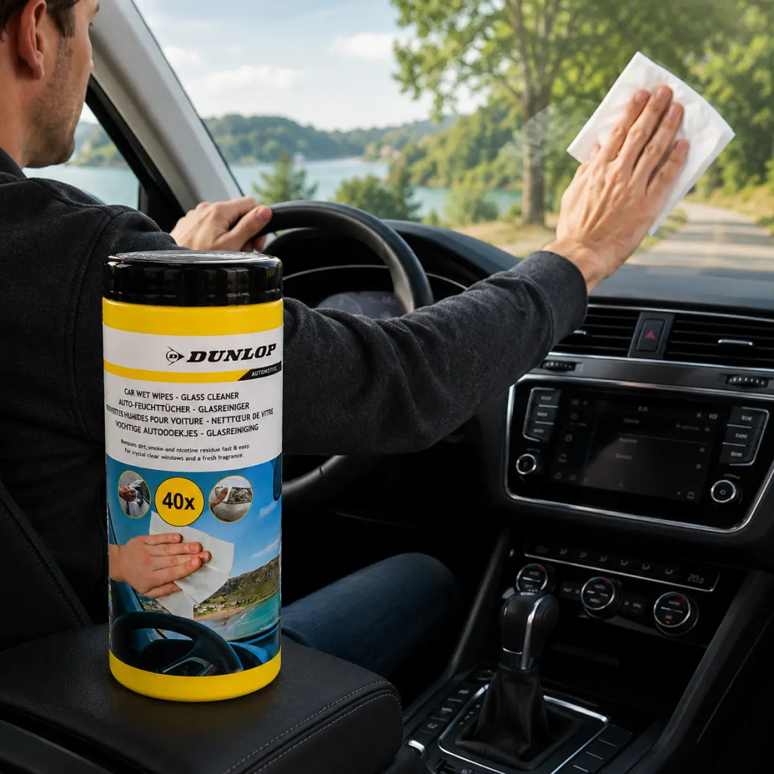 DUNLOP - Glasreinigungstücher 40 Stück