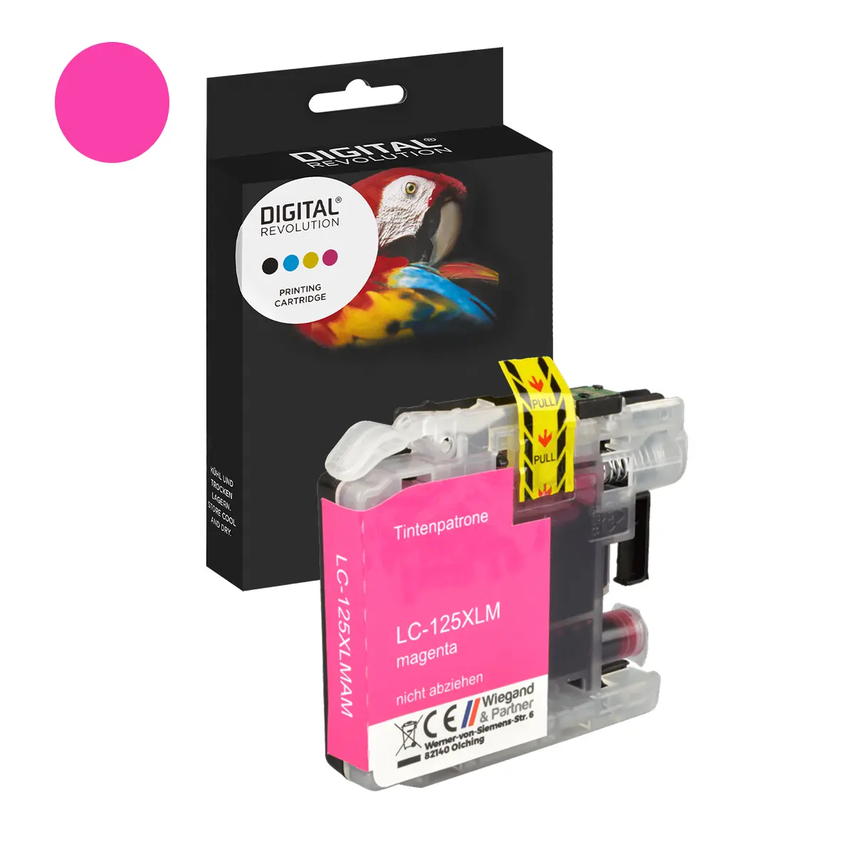 Brother LC-125 M - alternative Patrone 'magenta' 15,4 ml | 1.400 Seiten - Digital Revolution Brother LC-125 M - alternative Patrone 'magenta' 15,4 ml | 1.400 Seiten - Digital Revolution