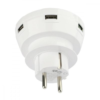 Steckdosenadapter Connect4 1xTyp-C + 3xUSB-A 20W