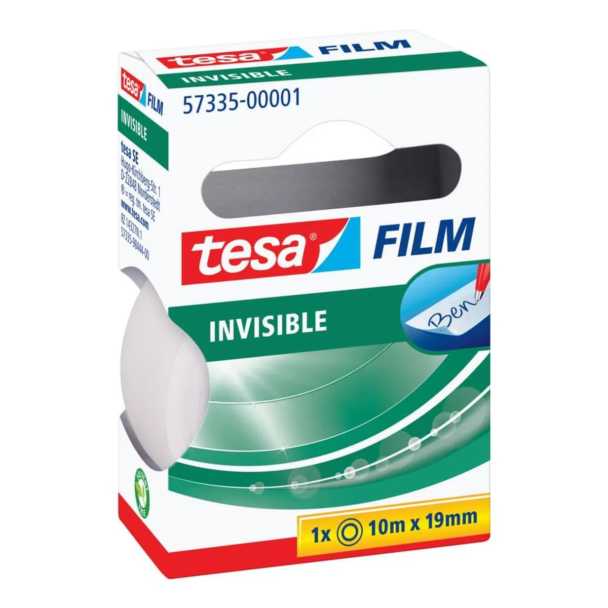 tesa® Klebefilm matt-unsichtbar - beschriftbar, 19 mm x 10 m