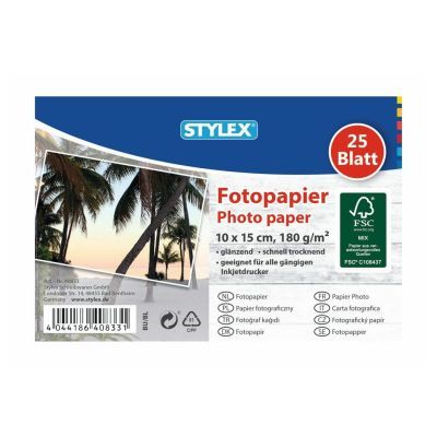 Fotopapier, 10 x 15 cm, 180 g, 25 Blatt, FSC