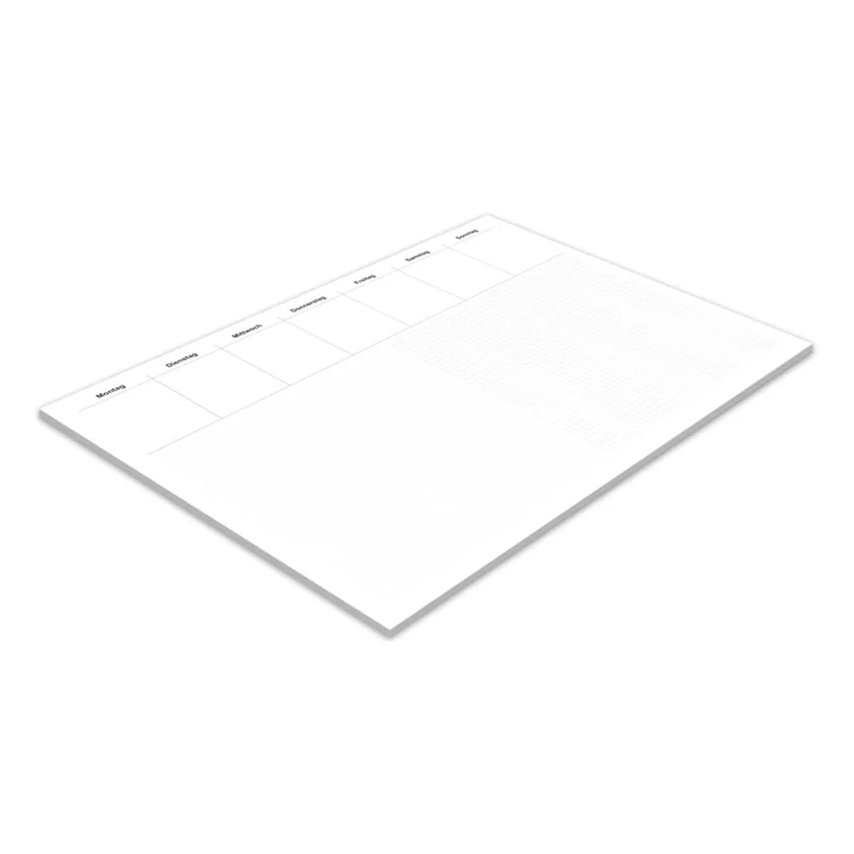 RNK Verlag Notiz-Schreibunterlage „Office - Liniert & Kariert“ - 60 x 42 cm, 30 Blatt