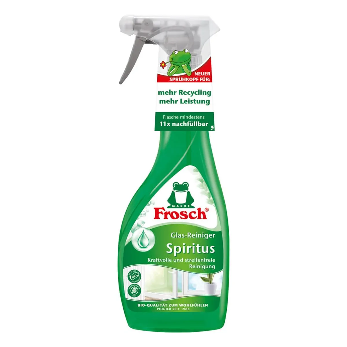 Frosch Glasreiniger Spiritus - 500 ml, Sprühdüse