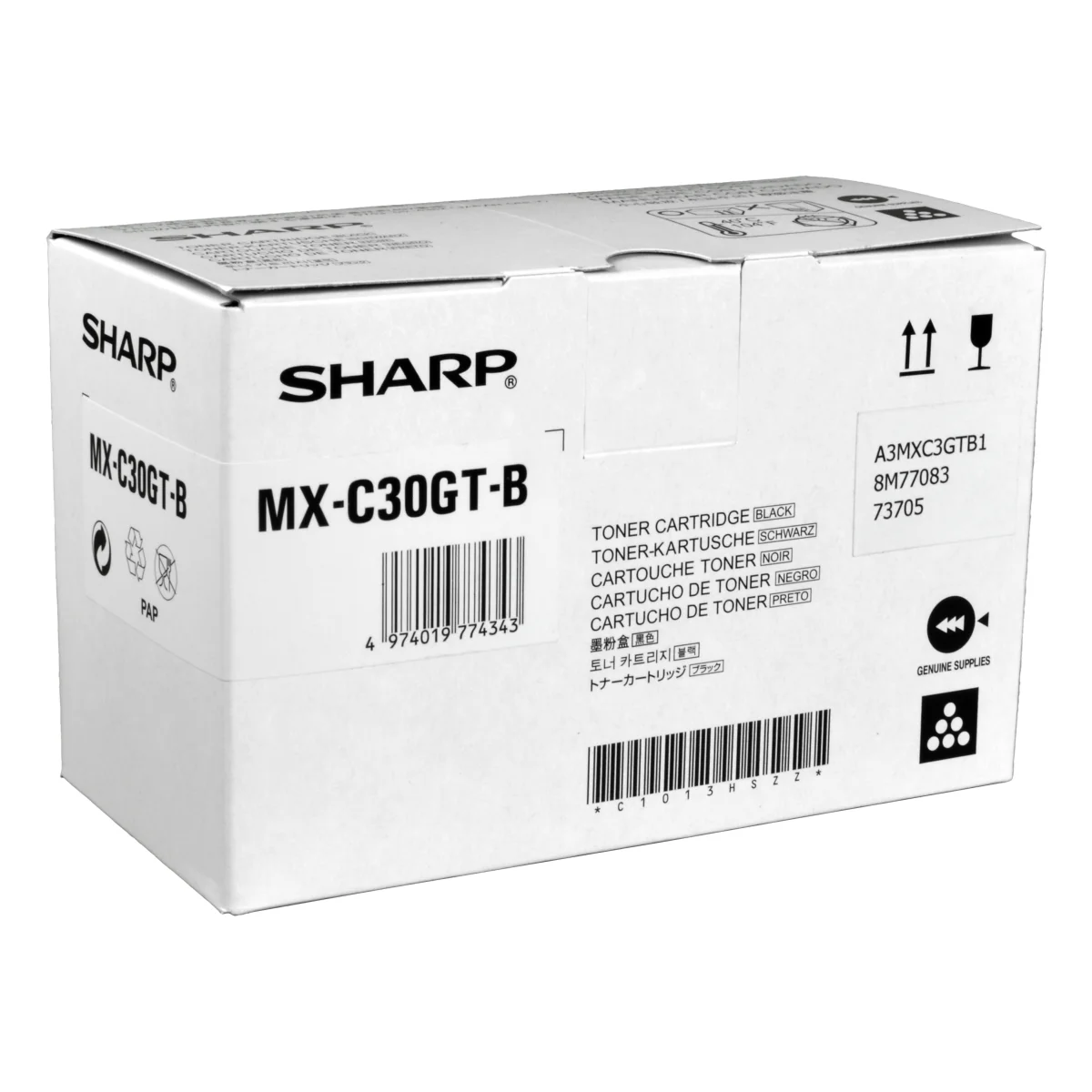 Sharp Toner MX-C30GTB  schwarz