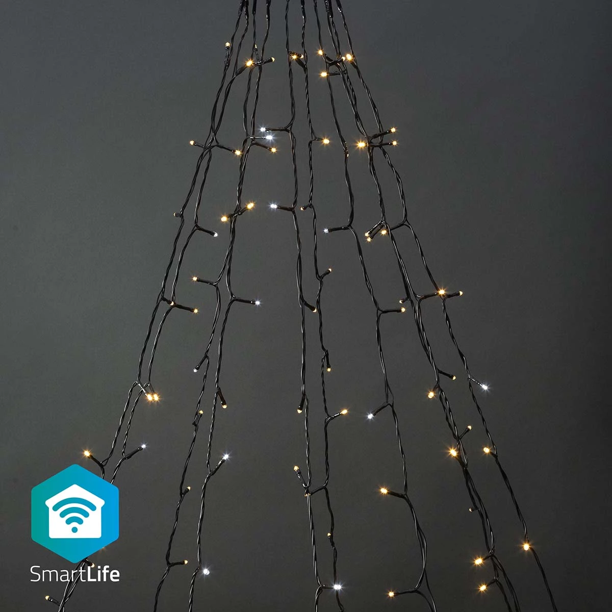 Nedis Smarte LED Tannenbaum-Lichterkette, 200 LEDs Nedis Smarte LED Tannenbaum-Lichterkette, 200 LEDs