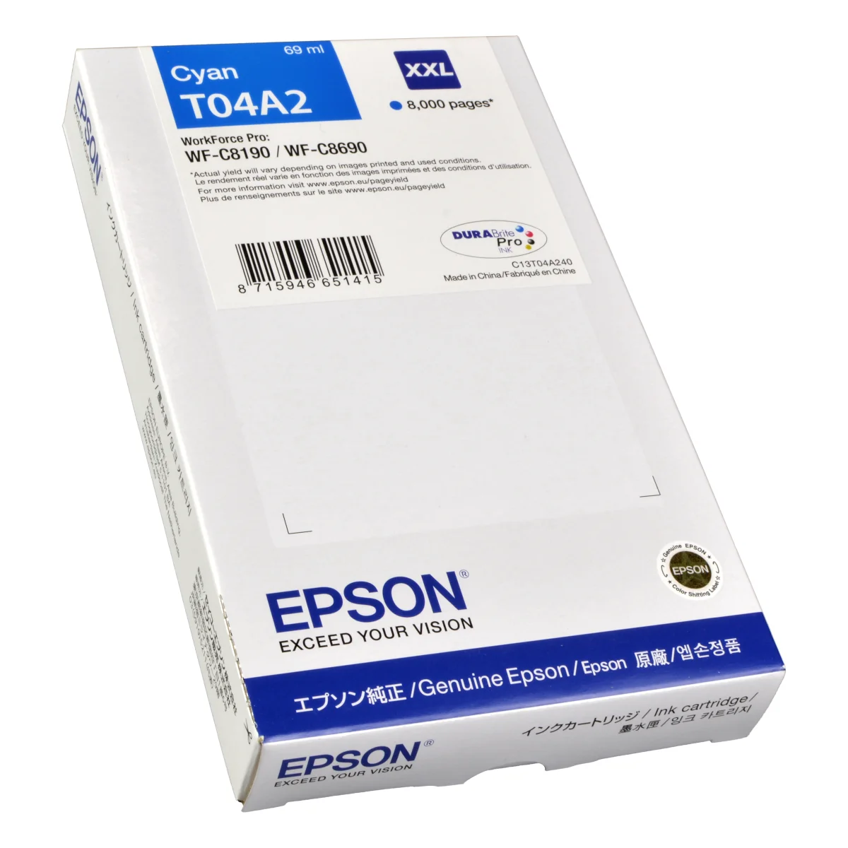 Epson Tinte C13T04A24N C13T04A240 cyan XXL