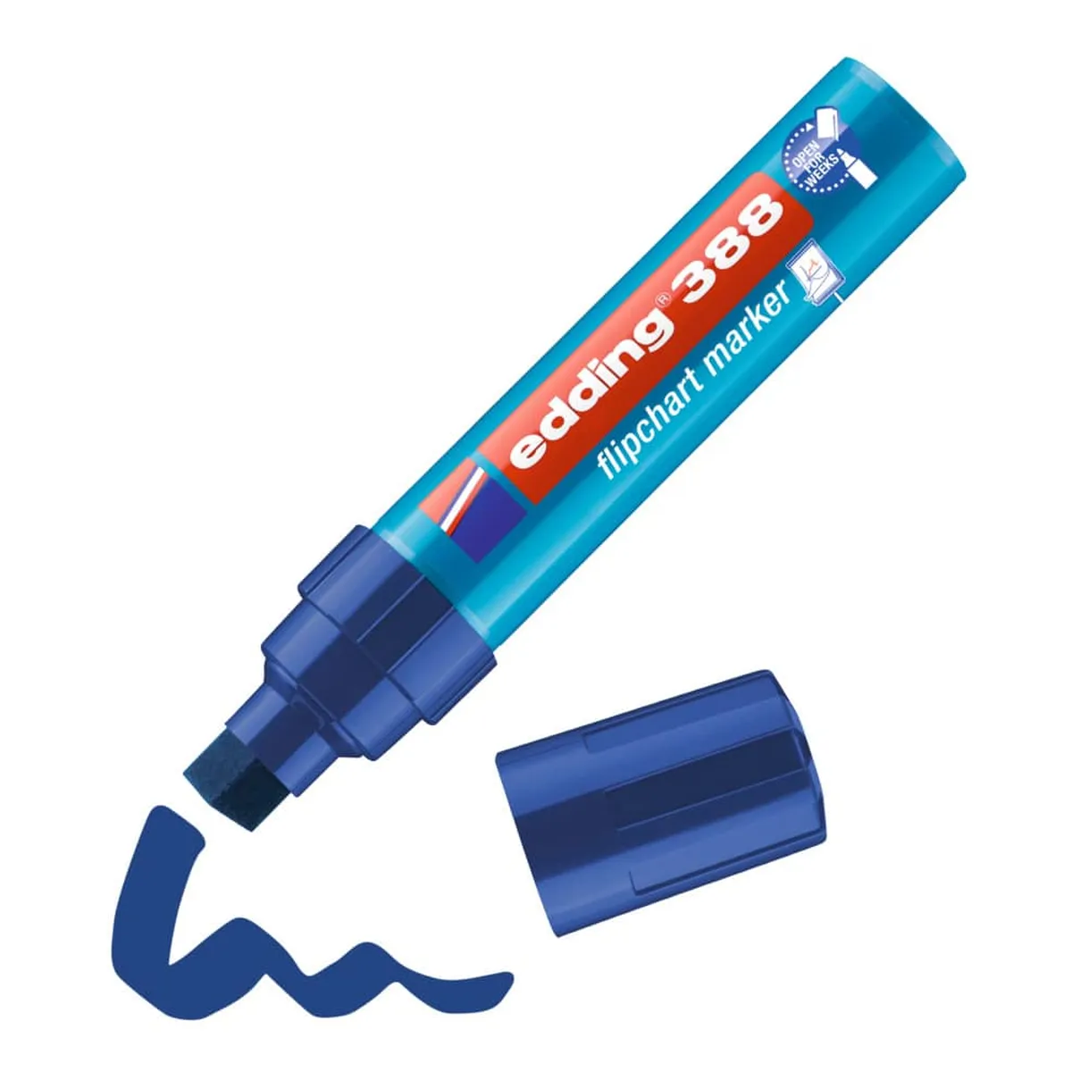 Edding 388 Flipchartmarker - 4 - 12 mm, blau