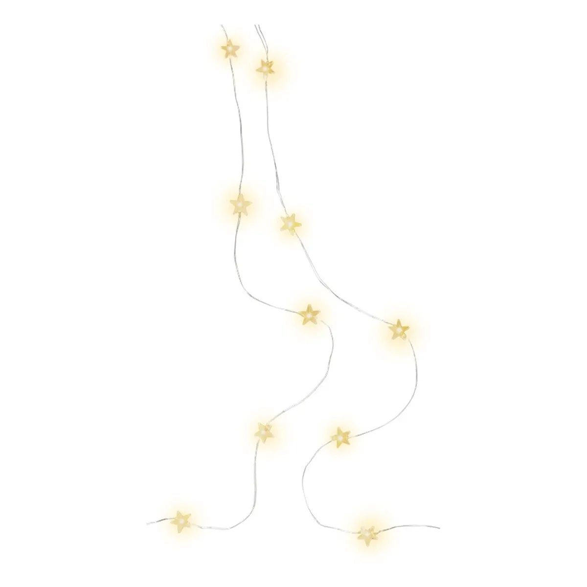 Goobay 20er LED-Silberdraht-Lichterkette “Sterne“