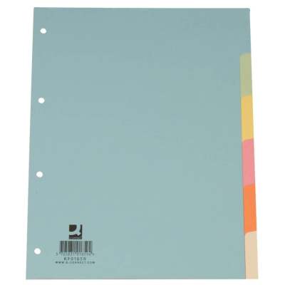 Register - blanko, A4, 6 Blatt, Taben 6-farbig