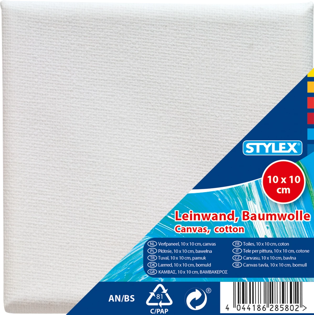 Stylex Leinwand, 10 x 10 cm