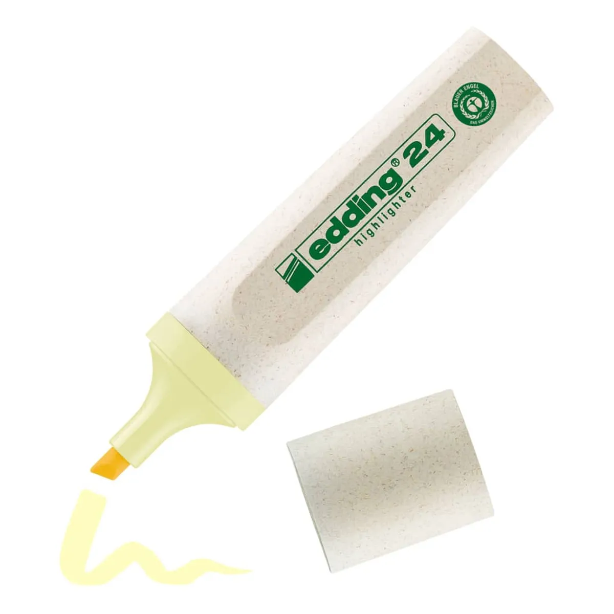 Edding 24 EcoLine Textmarker - nachfüllbar, pastellgelb