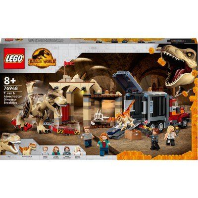 LEGO® Jurassic World T. Rex & Atrociraptor: Dinosaurier-Ausbruch 76948