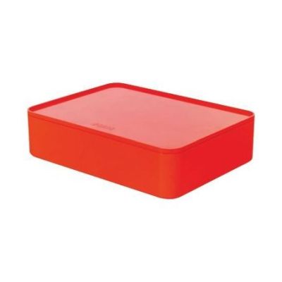 SMART-ORGANIZER ALLISON Utensilienbox mit Innenschale und Deckel -rot
