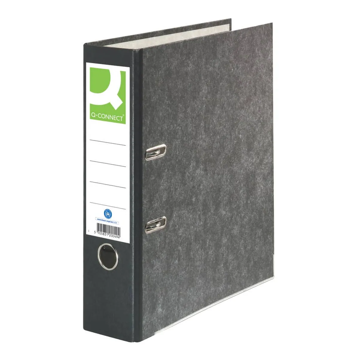 Q-Connect Wolkenmarmor-Ordner - A4, 80 mm, schwarz