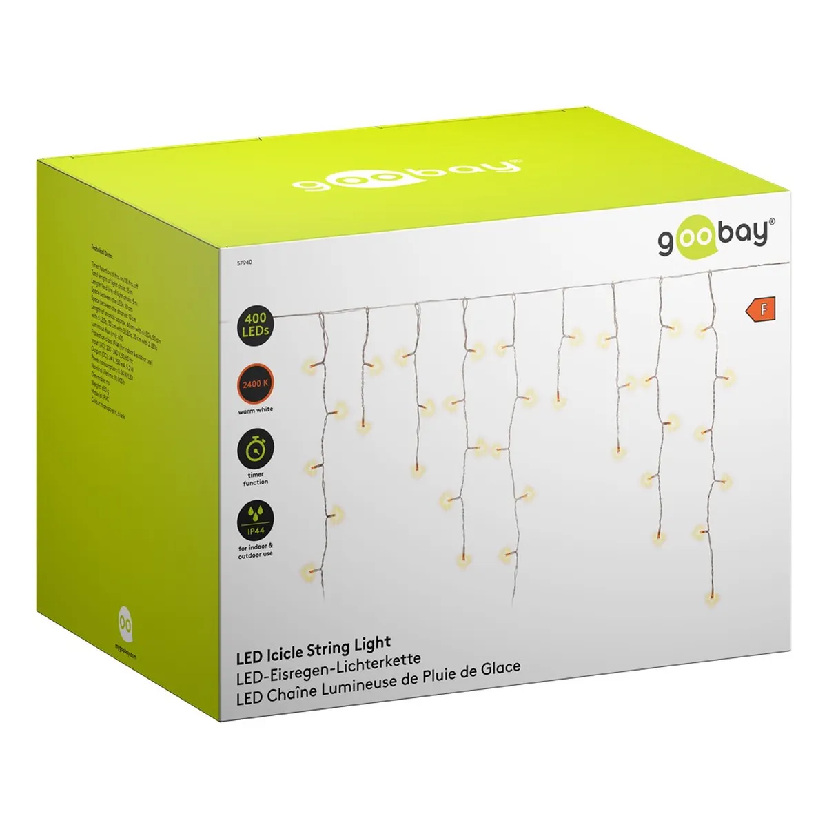 Goobay 400er LED-Eisregen-Lichterkette