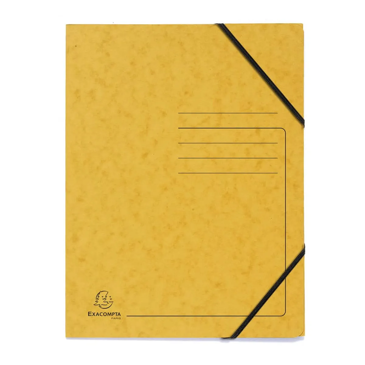 Exacompta Sammelmappe - A4, 355 g/qm, Gummizug, gelb