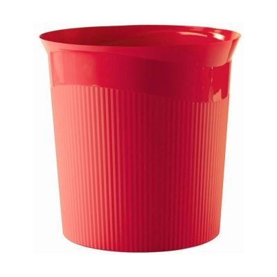 Papierkorb Re-LOOP - 13 Liter, rund, rot