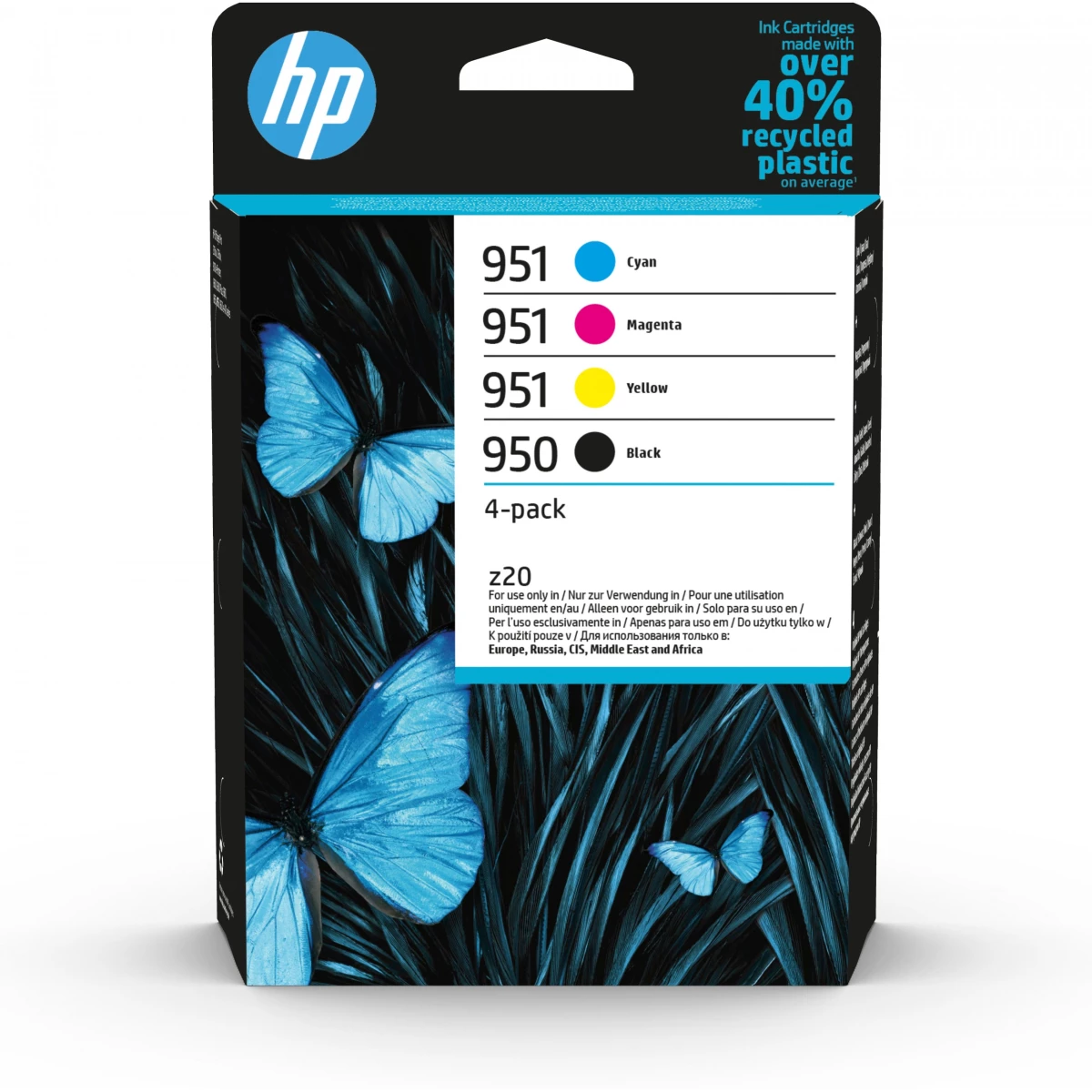 Druckerpatronen MultiPack HP 950/951 schwarz cyan magenta gelb 48,5 ml (6ZC65AE)