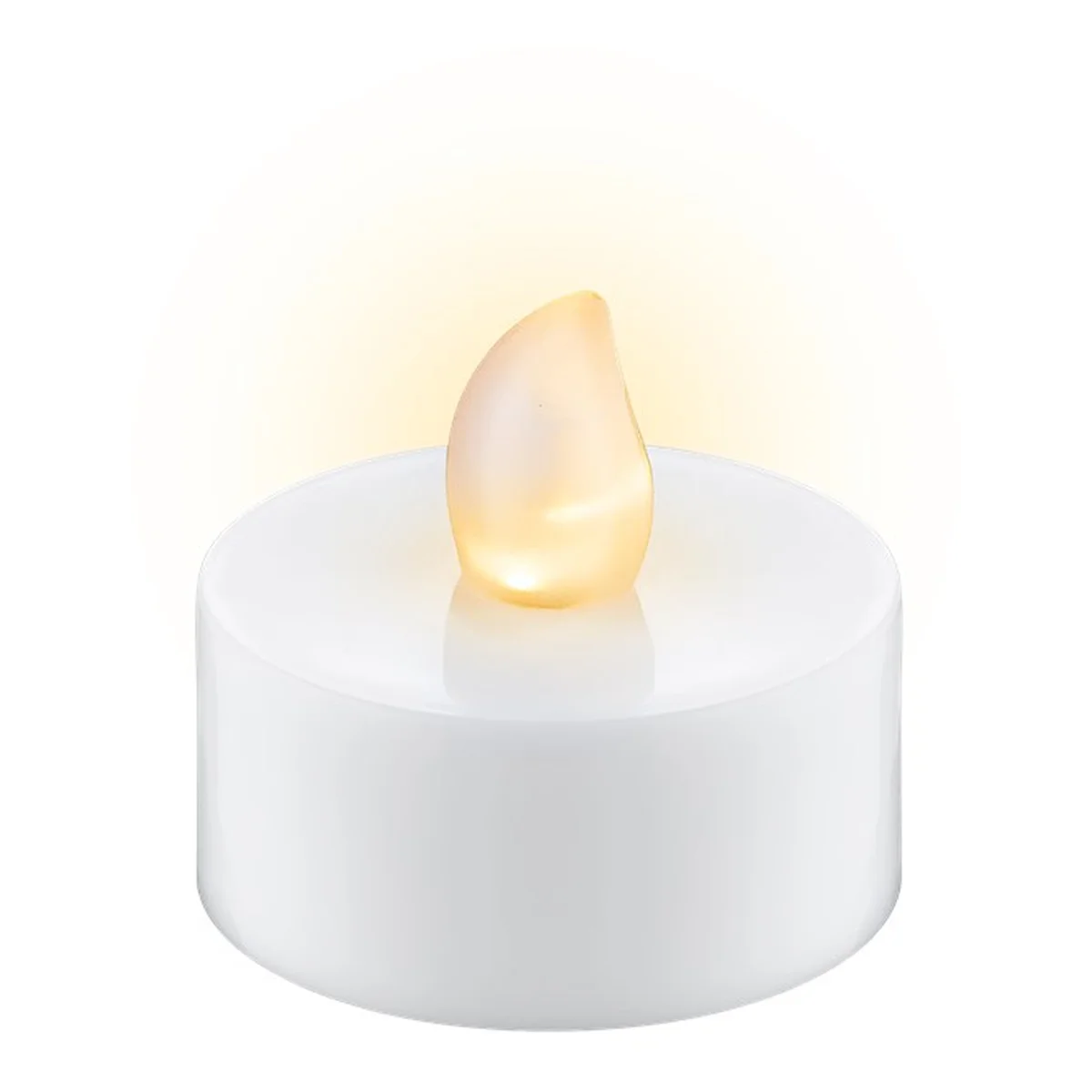 Goobay 4er-Set LED-Teelichter mit Timer, weiß