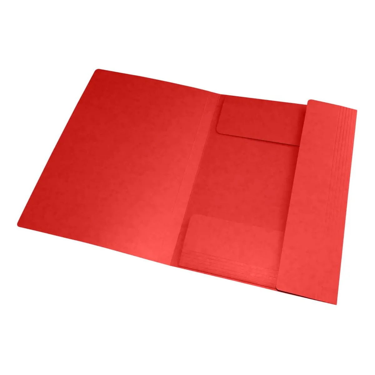 OXFORD Eckspannmappe TOP FILE+ - A4, 390 g/qm, Karton, Gummizug, rot