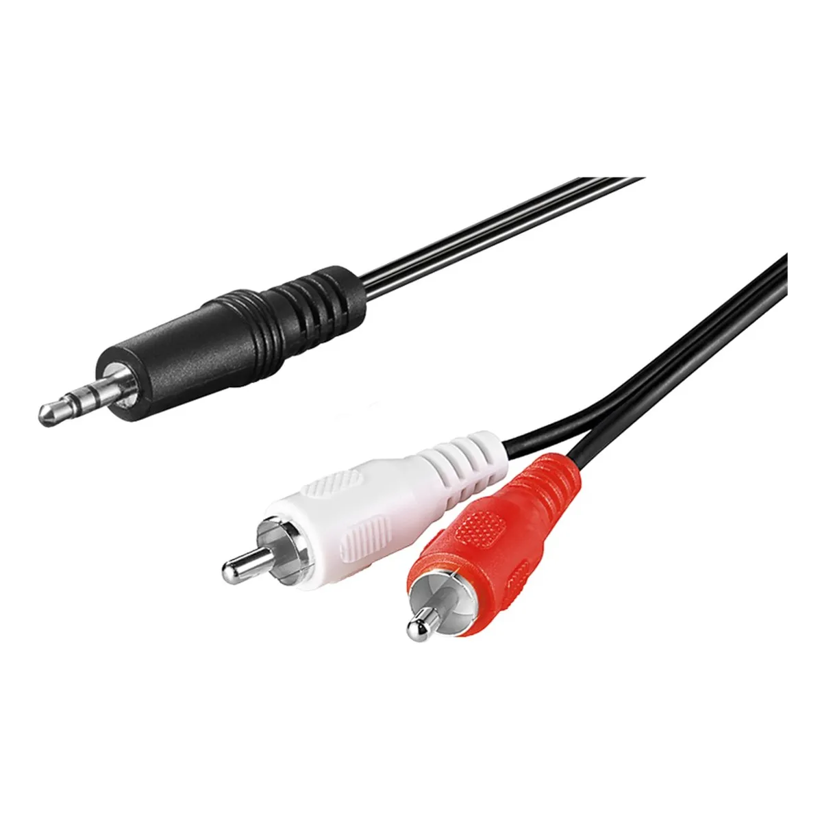 Goobay Audio Adapterkabel AUX, 3,5 mm Klinke zu stereo Cinch-Stecker, CU