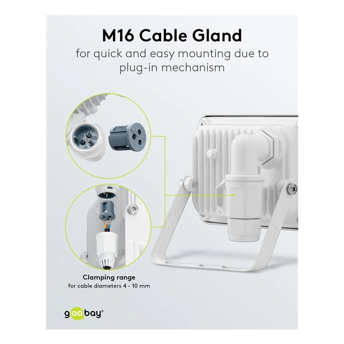Goobay LED-Außenstrahler, 10 W
