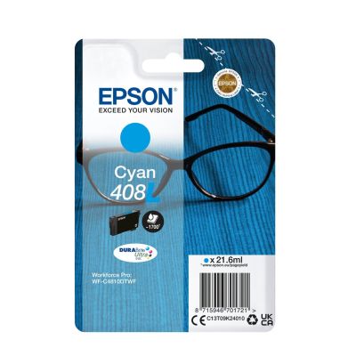 Epson XL Druckerpatrone '408L' cyan 21,6 ml