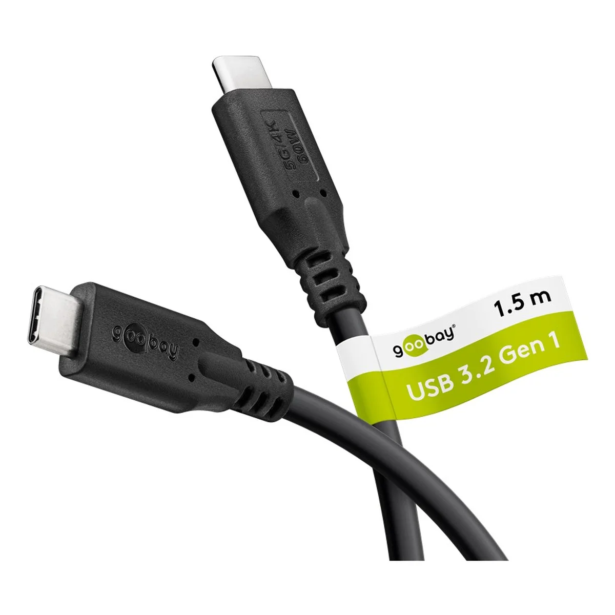USB-C™-Kabel, 1 m, schwarz