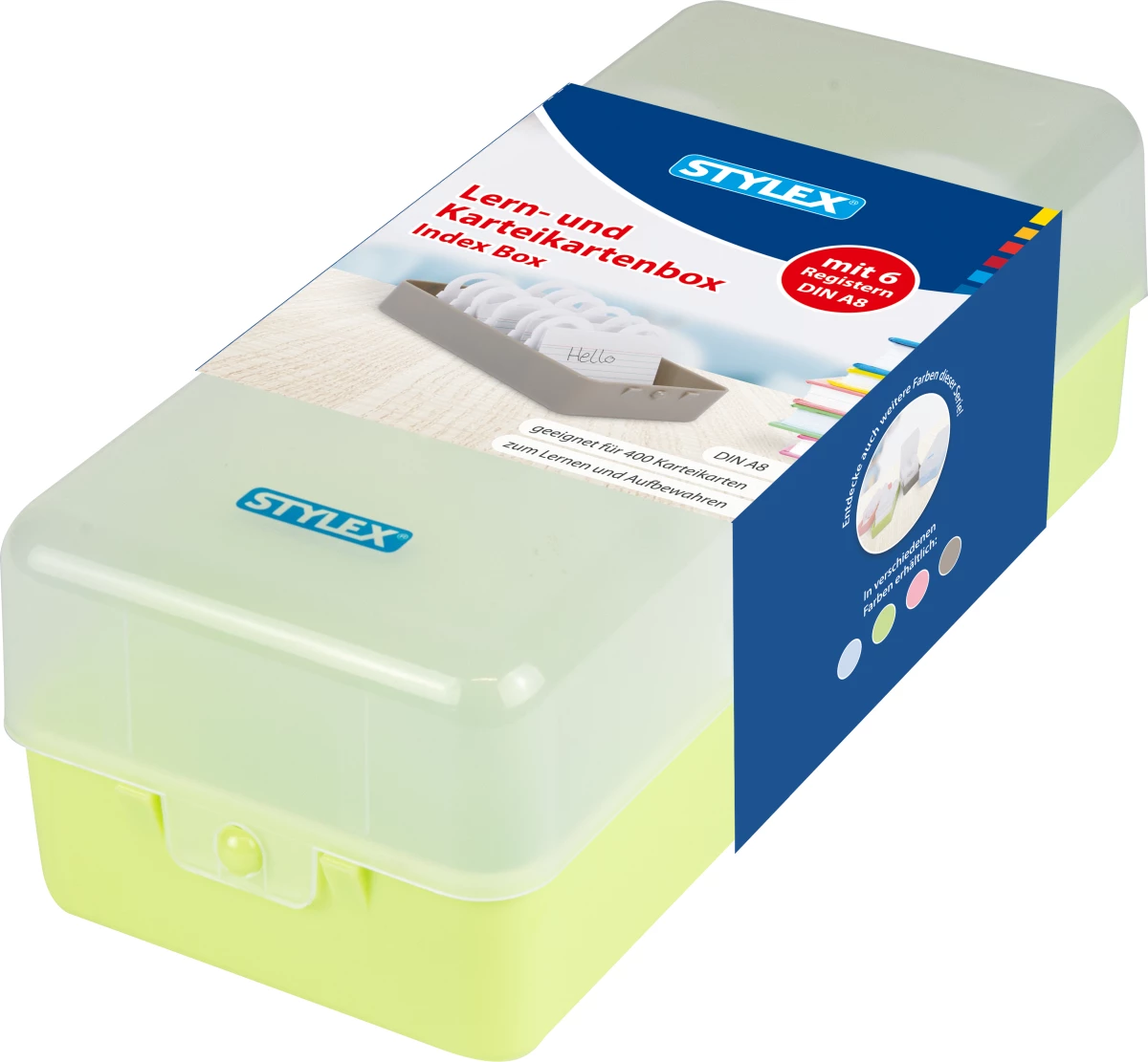 Stylex Lern- und Karteikartenbox, DIN A8