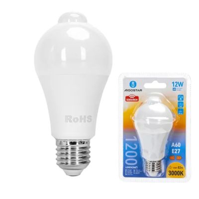 Aigostar LED 'Classic' mit Bewegungsmelder, E27, 12W