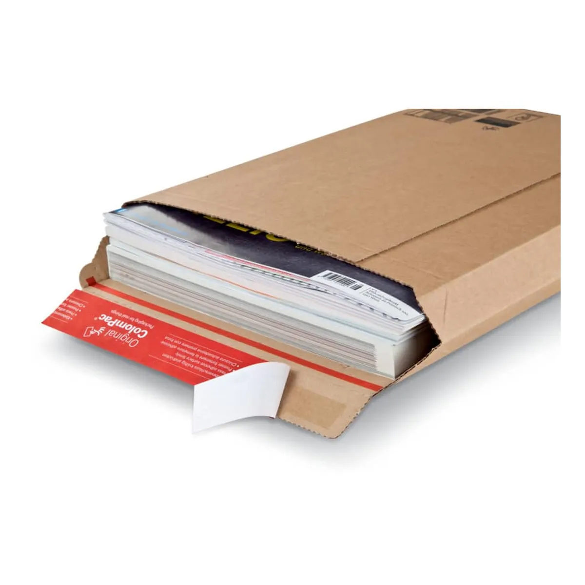 ColomPac Versandtaschen Wellpappe 235x340x35 mm (A4+), braun
