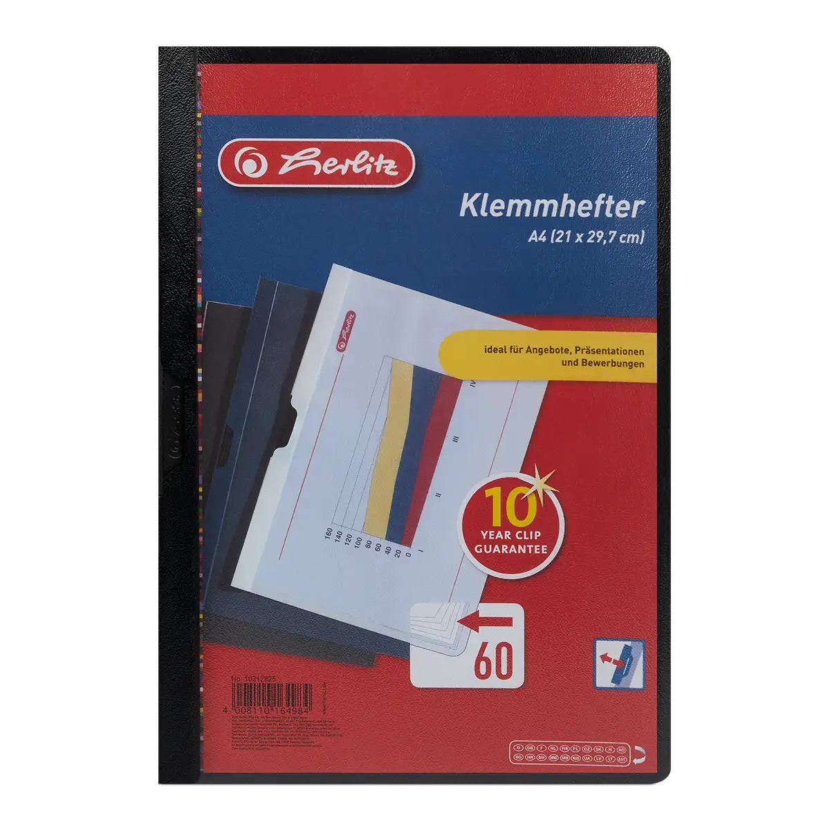 Herlitz Klemmhefter A4, schwarz