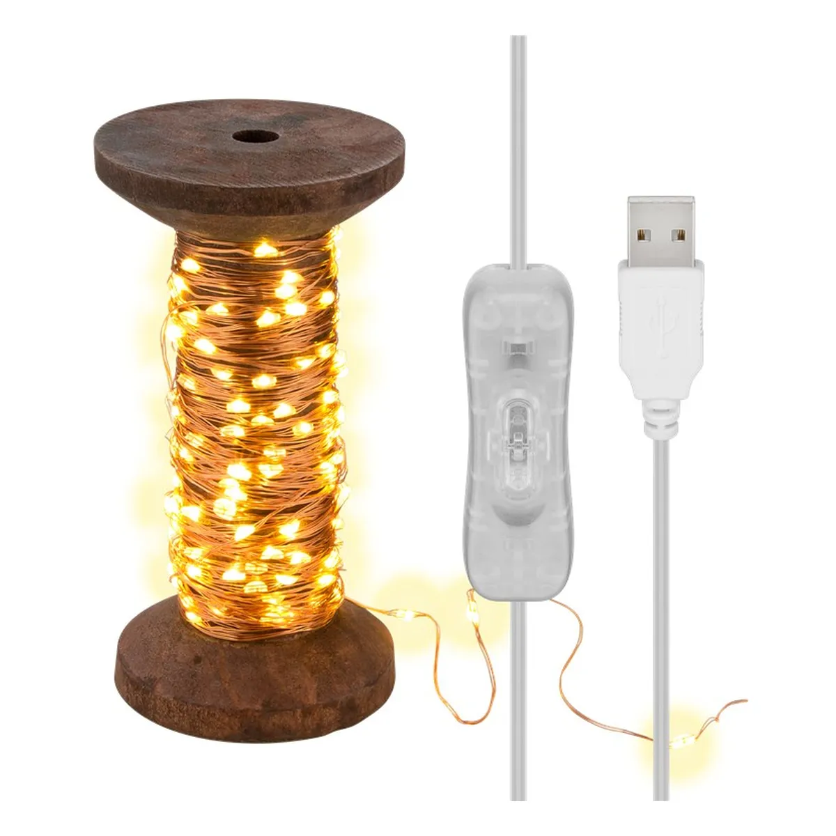 Goobay LED-Lichterkette “Garnspule“, groß