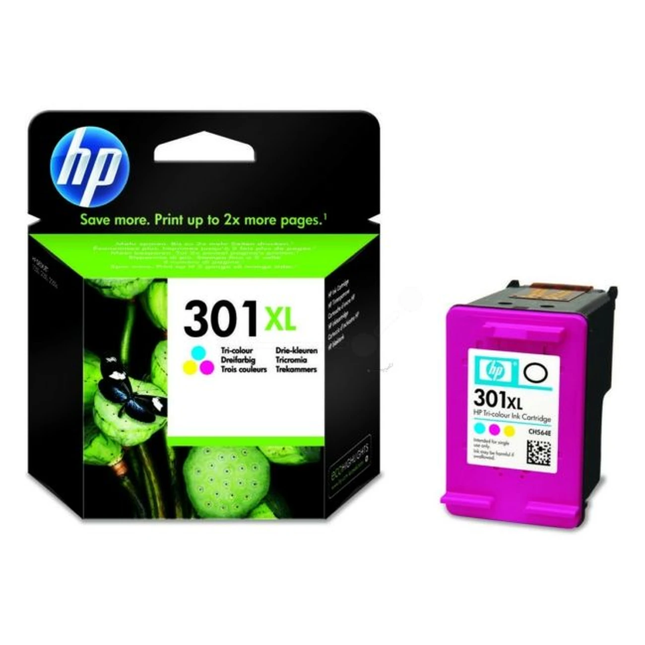 Druckerpatrone HP 301XL farbig 8 ml | 300 Seiten (CH564EE)