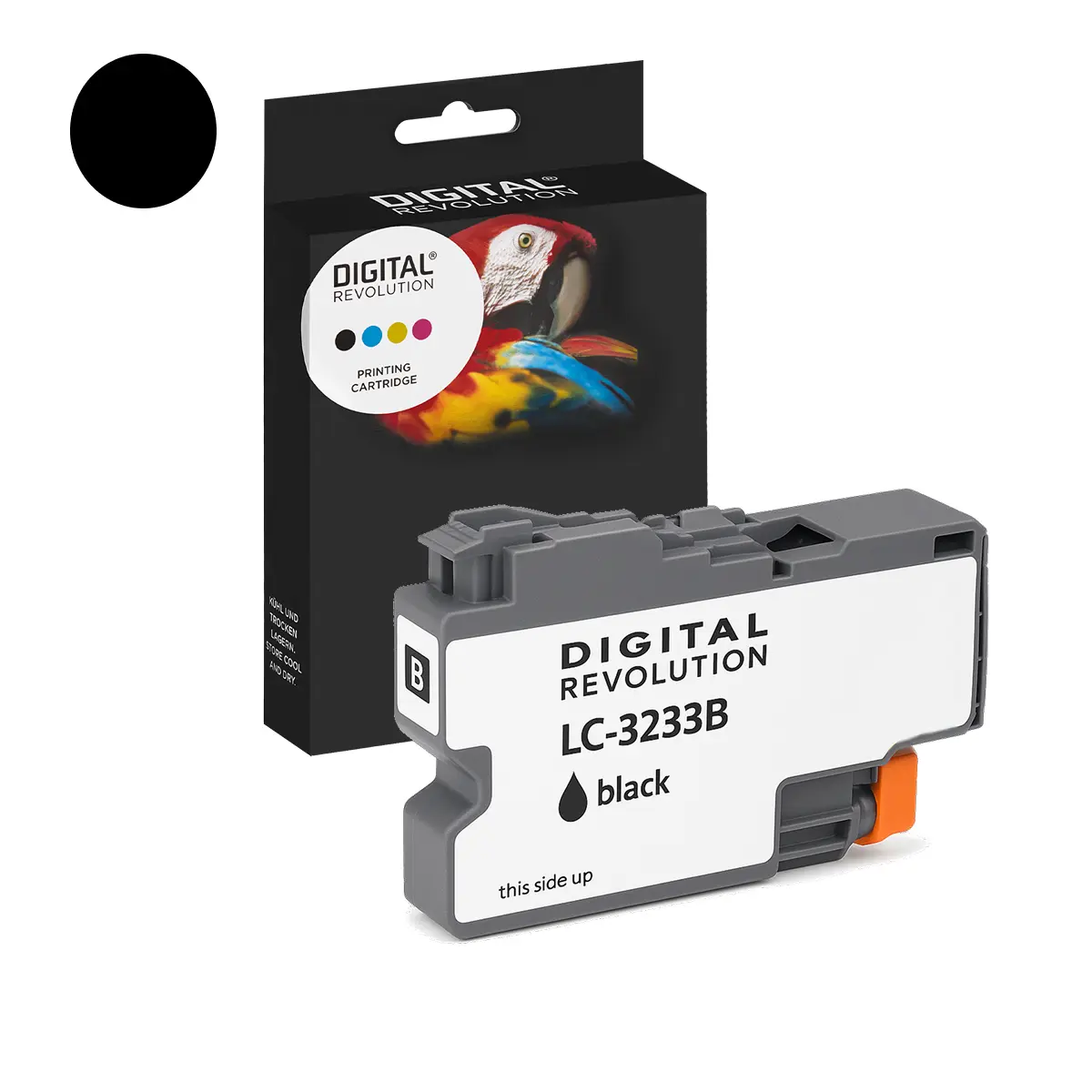 Brother LC-3233 BK - alternative Patrone 'schwarz' 3000 Seiten - Digital Revolution