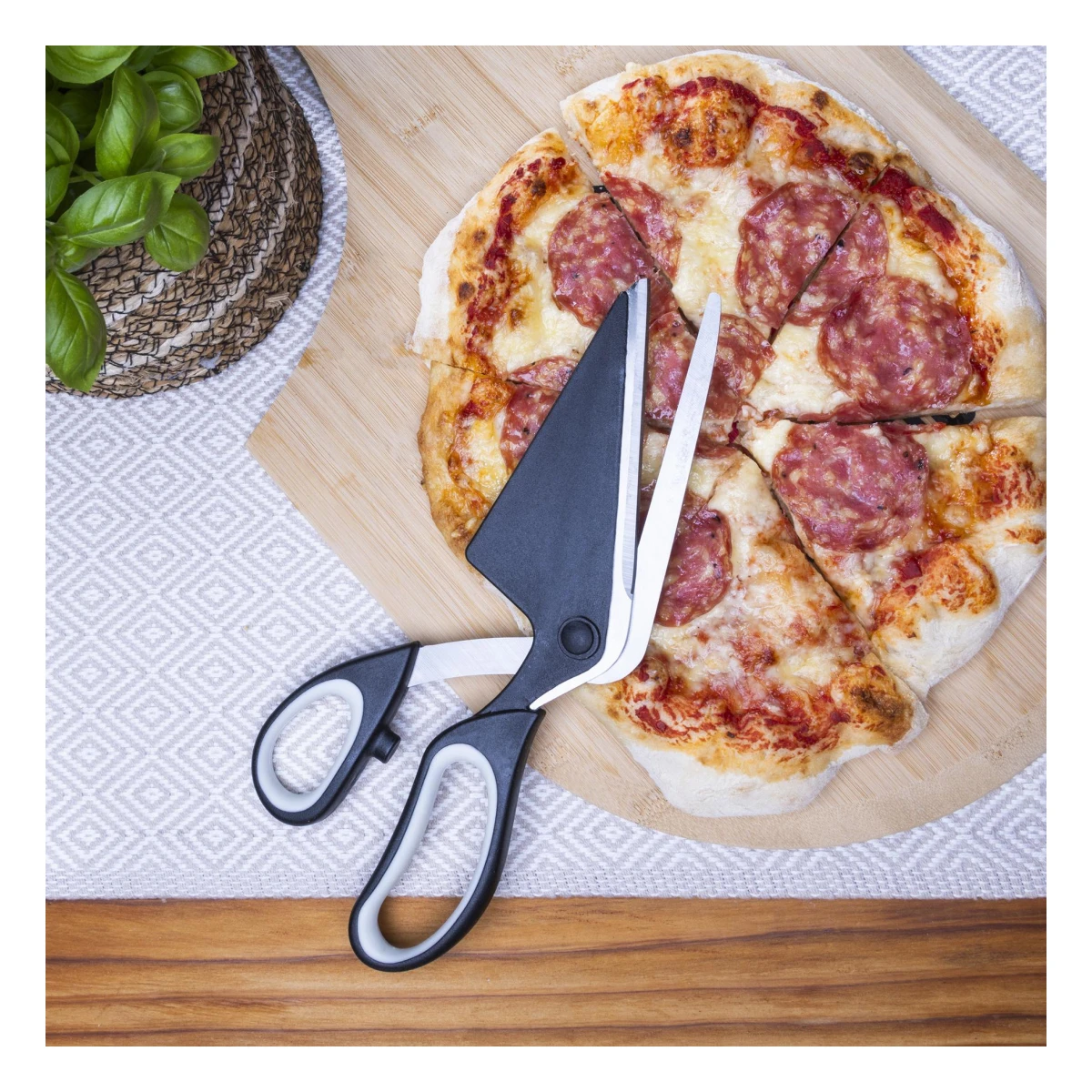 Pizzaschere aus Edelstahl Länge ca. 27cm