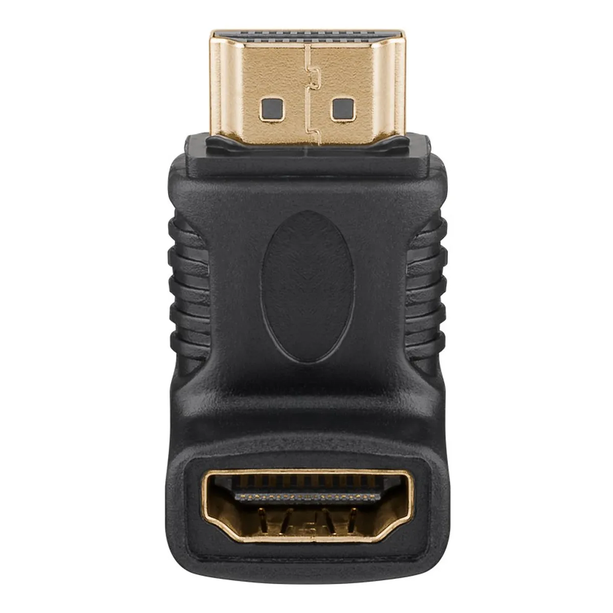 Goobay HDMI™ Winkeladapter, vergoldet