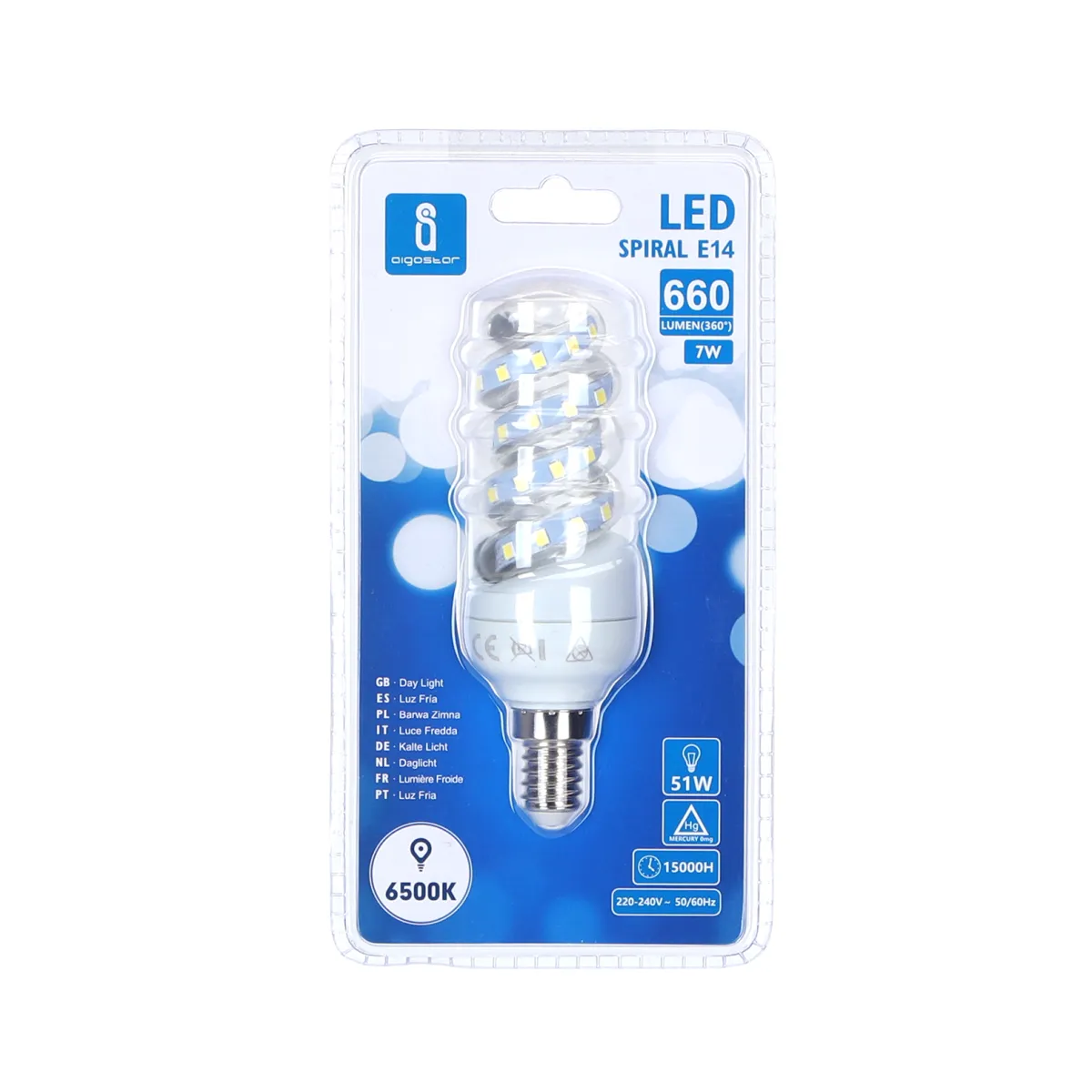 Aigostar LED 'Spirale' E14, 7W
