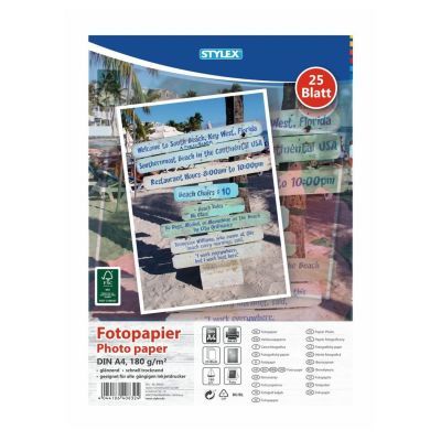 Fotopapier, DIN A4, 180 g, 25 Blatt, FSC