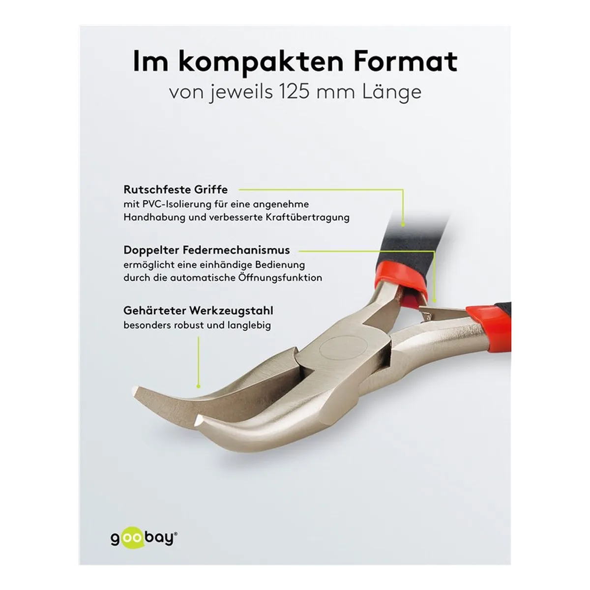 Fixpoint Zangen-Set, griffisoliert, 5 Stück