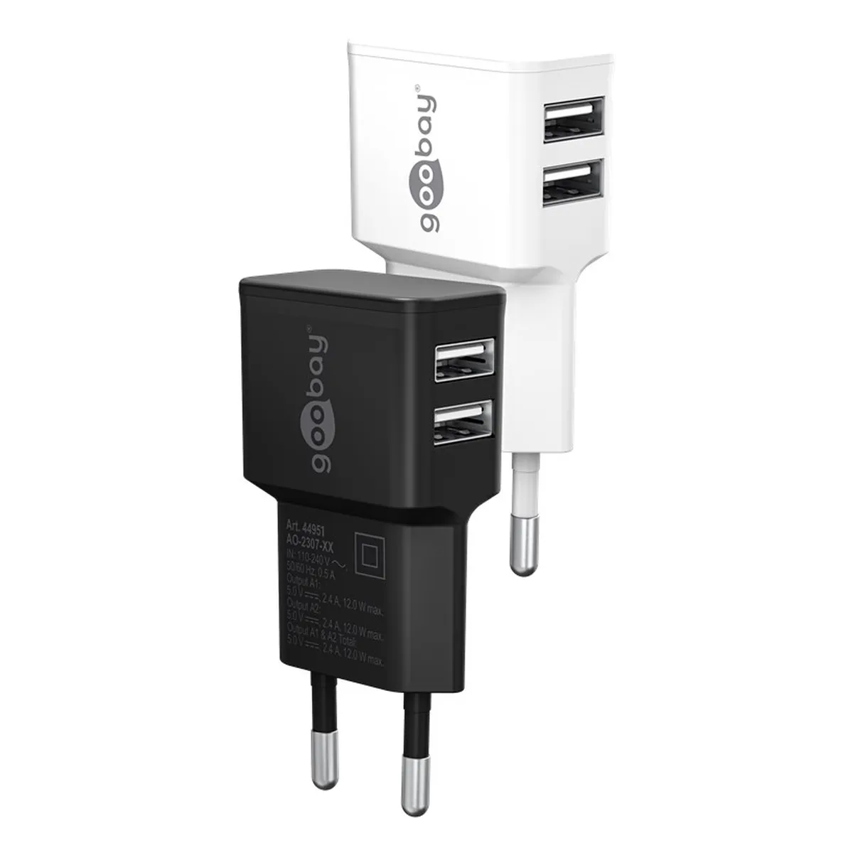 Goobay Dual USB-Ladegerät 2,4 A
