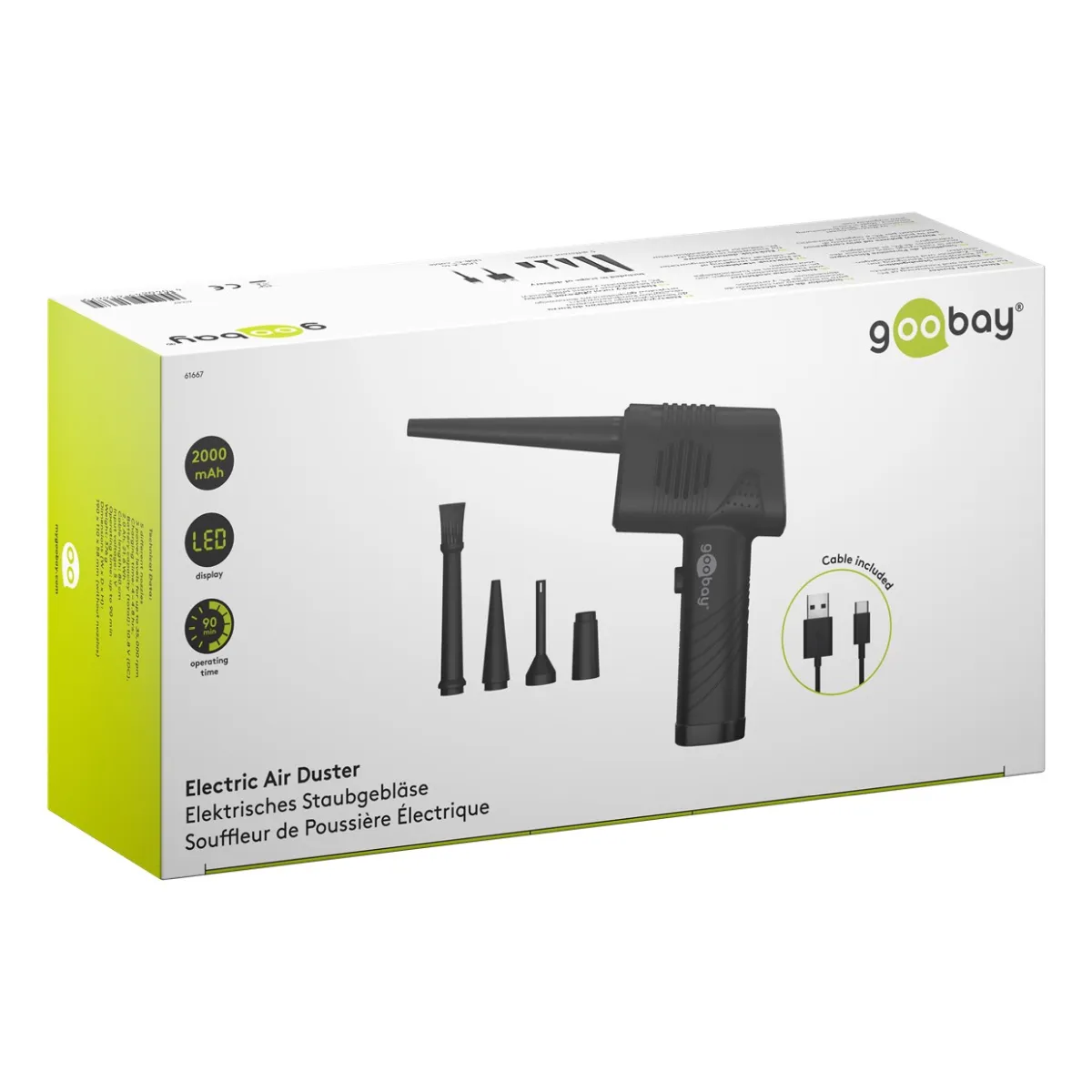 Goobay Elektrisches Staubgebläse
