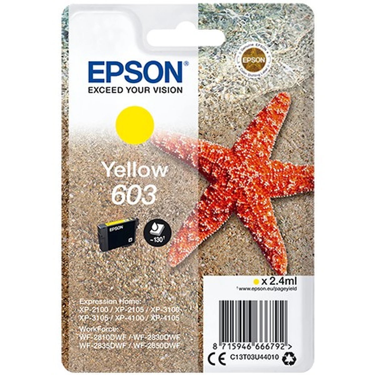 Epson Druckerpatrone '603' gelb 2,4 ml