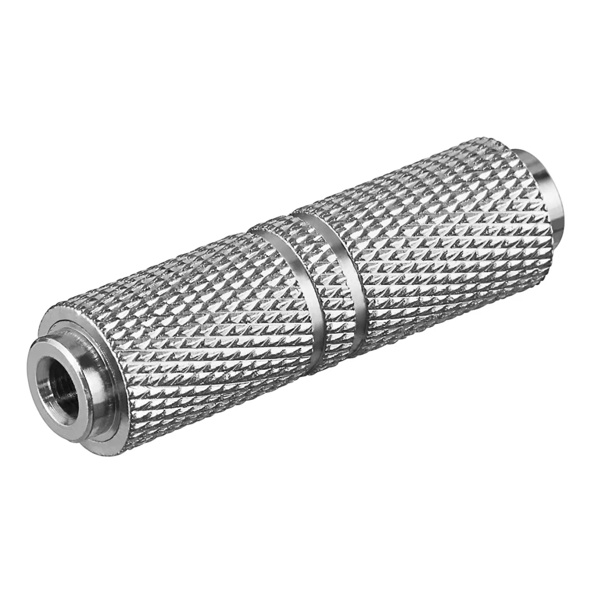 Goobay Kopfhörer Adapter, AUX Klinke 3,5 mm Buchse zu Buchse, Metallausführung