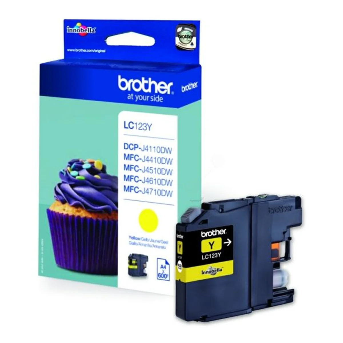 Druckerpatrone Brother LC-123Y gelb 5,9 ml | 600 Seiten