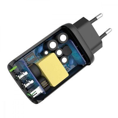Netzteil GaNto Type-C PD + USB-A FC3 GaN 65W | druckerzubehoer.de 