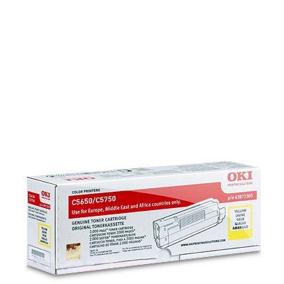 OKI 43872305 Toner gelb 2.000 Seiten